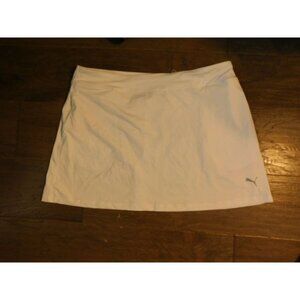 Puma Size L Large White UPF 40 Tennis Pickleball Skirt NWT $55